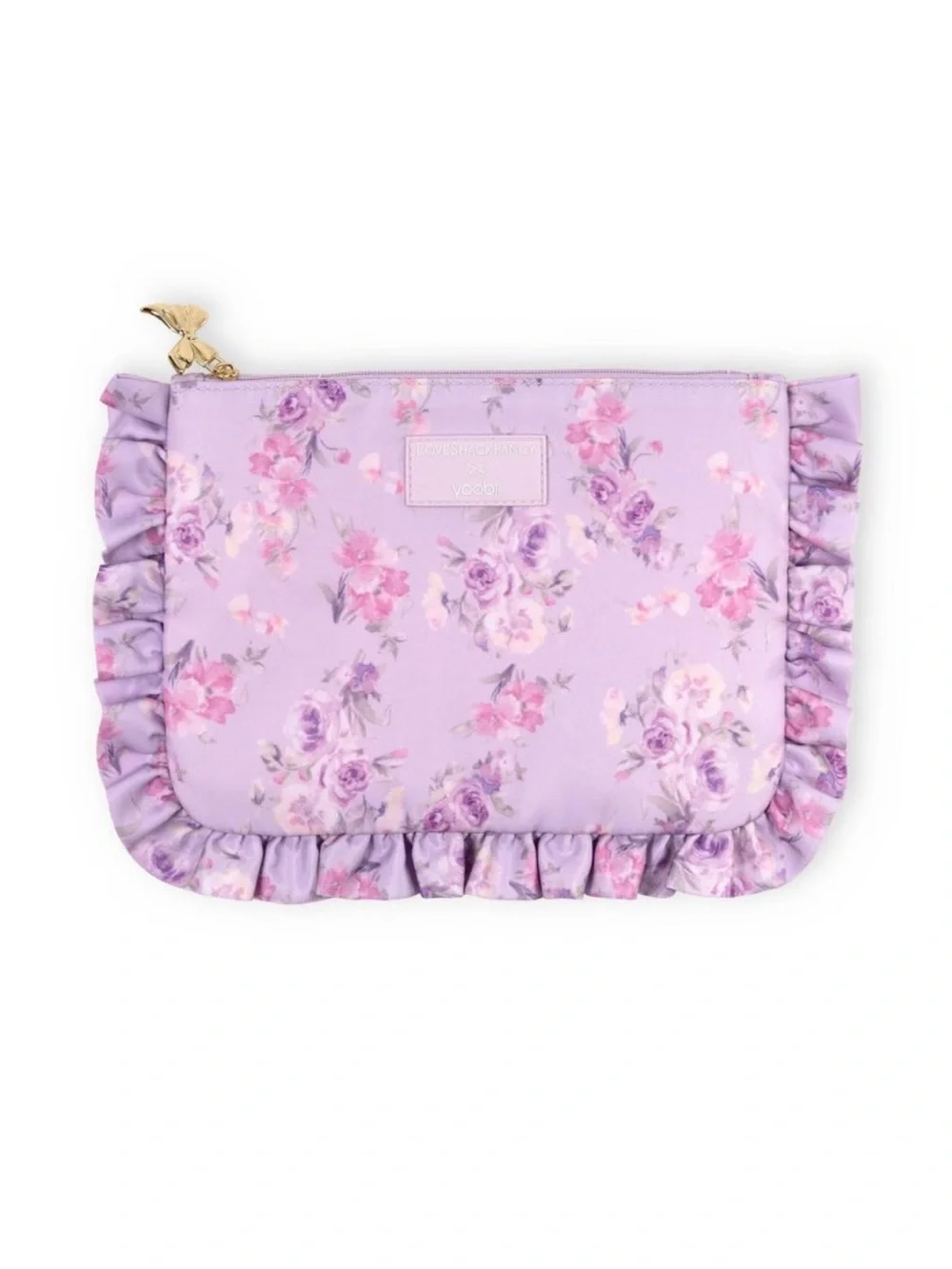 LoveShackFancy x Target | Yoobi Happy Thoughts Pencil Case Ruffles Hibiscus